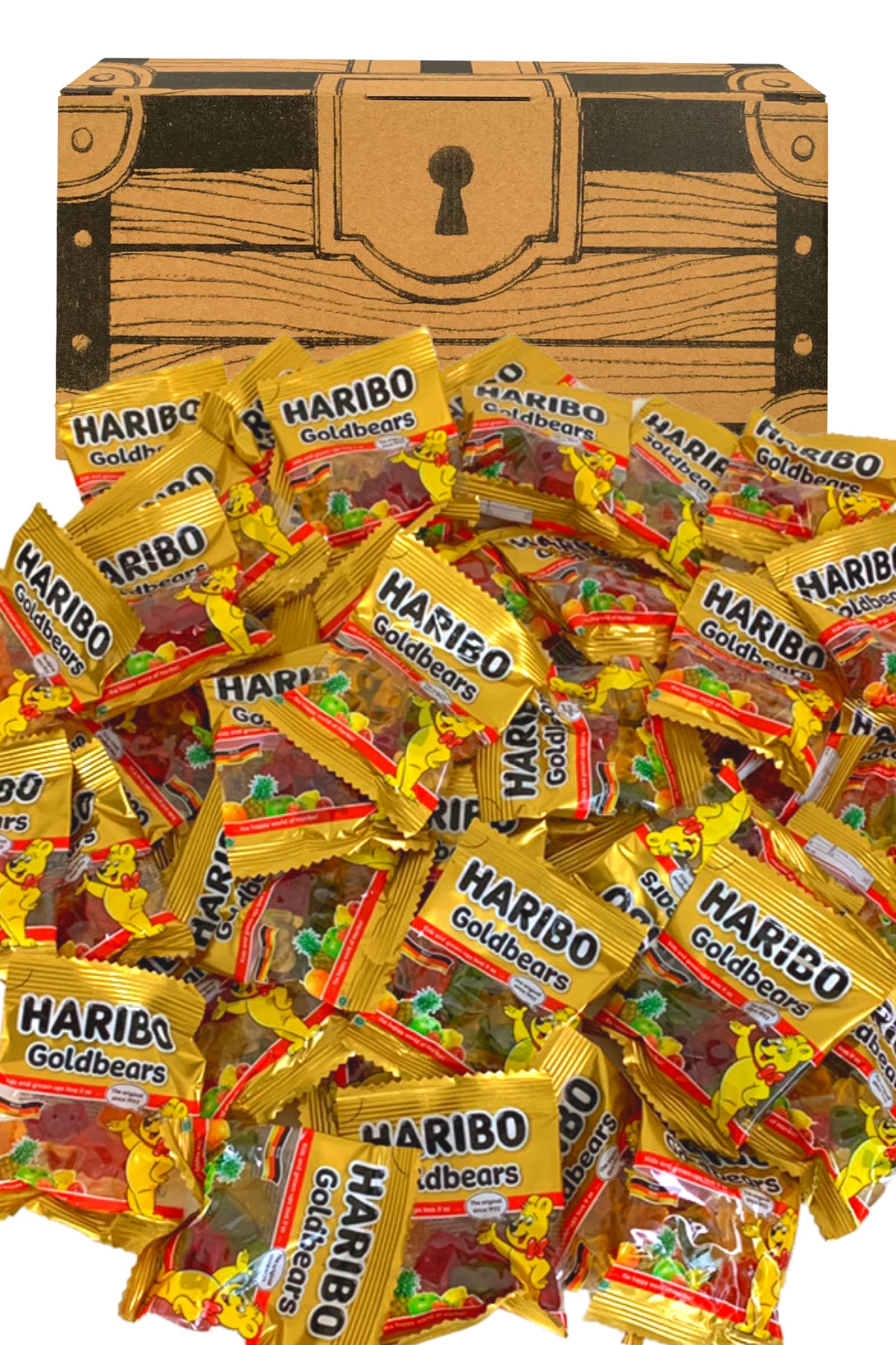 【46%OFF】【2,890円】 ハリボー ミニゴールドベア 宝箱ギフトボックス 400g(標準個数40袋入)