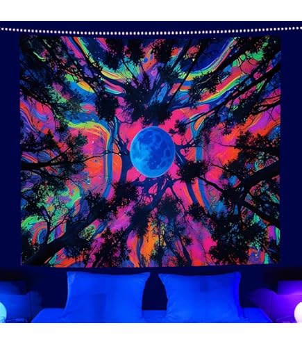 生命の木　タペストリー　ブラックライト対応 Amazon.co.jp: [KMBIGNK] タペストリー 生命の木 カラー 生命の