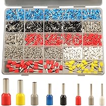 EDI-TRONIC Ferrules Twin Wire End Sleeves Insulated 100 Pieces 2 X 1 Mmu00b2 TE-2 X 1mmu00b2 Red