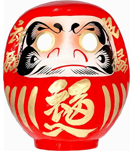 Amazon.co.jp: 縁起物 置物 吉祥 開運達磨 超特大 瑞峰作 鋳鉄製 (高岡