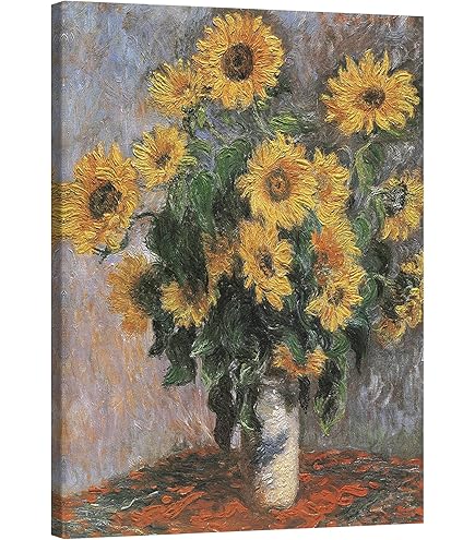 Amazon.co.jp: 世界の名画 モネ ダリアの咲く庭 ジークレー技法 高級