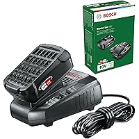 Bosch Home & Garden 18V 2.5 Ah Li-ion Battery & Fast Charger Starter Set 18 V POWER FOR ALL (DIY Green Home and Garden Tools)