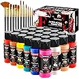 Fantastory Pastel Acrylic Paint Kit Of 24 Colors PLUS 12 Free Brushes – River Craft Ceramics - View #7