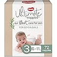 Huggies Ultimate Nappies Size 3 (6-11kg) 72 Count