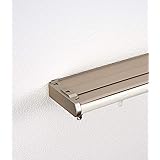 トーソー 遮光 省エネ カーテンレール ダブル 1.1m ~ 2m 伸縮式 木目調 ホワイト 静音ランナー 取り付け簡単 カバートップ付き 30009567