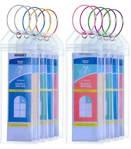 Tudomro 6-Pack Cruise Lanyards With Waterproof ID Holders - Hawaii Style Travel Accessories