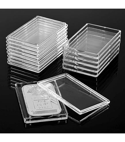 20-Pack 1 Oz Silver Bar Capsules – Acrylic Holder Case With Foam Padding For Storage & Display - View #13