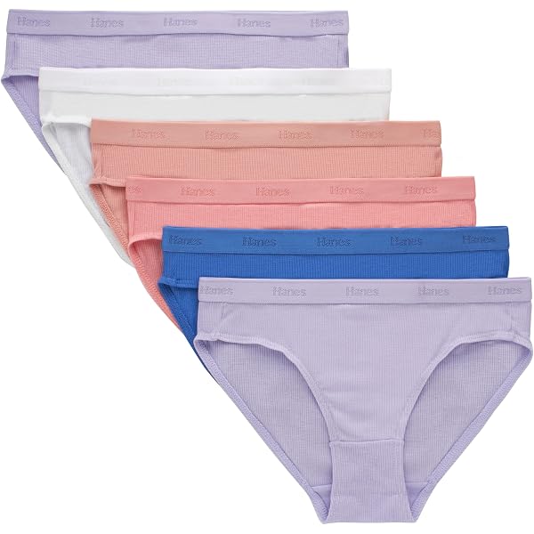 Girls Underwear Size 8 10-Pack Hanes Girls Cotton Hipsters Panties ...
