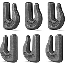 6-Pack 3/4" Forged Steel D-Ring Weld-On Tie Downs - For Flatbed Trucks, Trailers, Wreckers, DOT Stamped