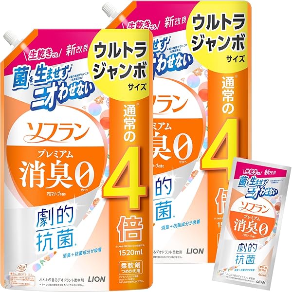 Amazon | 【Amazon.co.jp限定】【大容量】ソフラン プレミアム消臭 