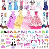Amazon.co.jp: Barwawa 30cmドール用服 人形用 服 62セット＝ランダム4