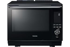 TOSHIBA(東芝) スチームオーブンレンジ 石窯ドーム ER-D3000A(K)グランブラック 2段調理 300℃ おまかせ焼き フラットテーブル 電子レンジ 簡単操作 簡単料理 時短 お手軽メニュー 簡単お手入れ