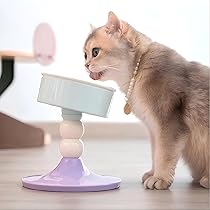 快適さと健康　猫　犬　食器　高齢　理想的な高さと角度 楽天市場】猫 食器台 ペット食器台 犬 食器 高さ角度調整可能 4