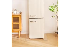 冷蔵庫 マット 透明 傷防止マット 45×90cm 厚さ1.5mm クリア 床保護シート キズ防止 凹み防止 冷蔵庫 耐震マット 洗濯機も適用