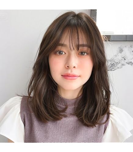 Amazon.co.jp: HAIRCUBEフルウィッグ人毛100％ セミロング パーマ