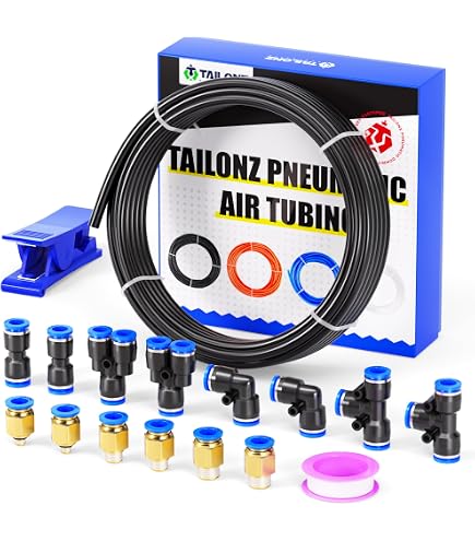Tuyau Nylon PA Pour Air Pneumatique – Diamètres 5/32 à 1/2 – Neuf Sans Marque