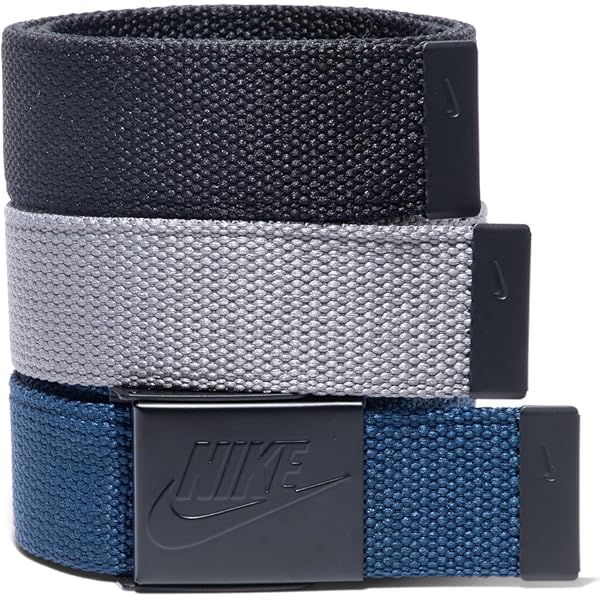 Amazon | Nike ゴルフ ストレッチ ウーブン ベルト ホワイト スモール