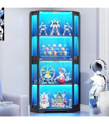 Amazon.co.jp: OSJ ガラスディスプレイキャビネット ガラスケース 大型
