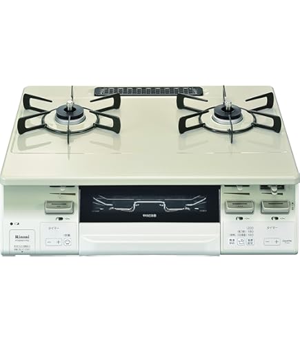 Amazon | リンナイ ガステーブル 【都市ガス用/右強火力  