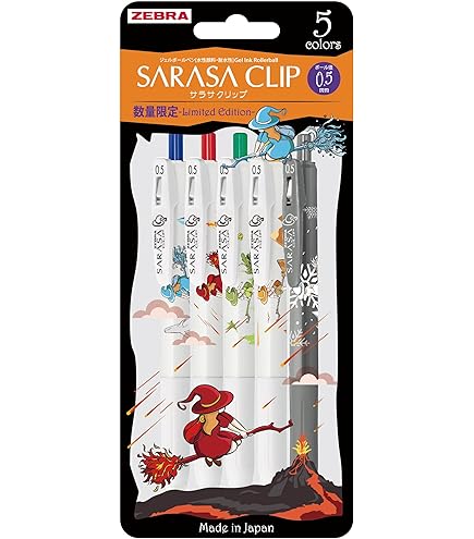 Amazon | ゼブラ ジェルボールペン サラサクリップ 明治 5色セット