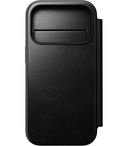 レア！NOMAD iPhone16ProMax マグネティックレザー ブラック Skórzane etui Nomad Modern Leather do MagSafe, do iPhone 16
