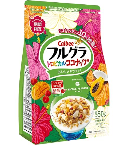 Amazon.co.jp: カルビー フルグラトロピカルココナッツ味 600g×6袋