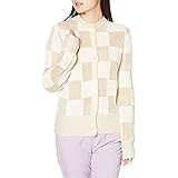 [ファーファー] チェッカーフラッグカーディガン RWNT211075 レディース