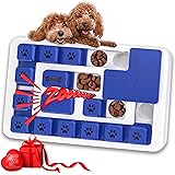 PeppyPawz Dog Puzzle Feeder, Dog Enrichment Toy, Squeaky Interactive Dog Toy for Boredom, IQ Training Pet Toy, Dog Puzzle for