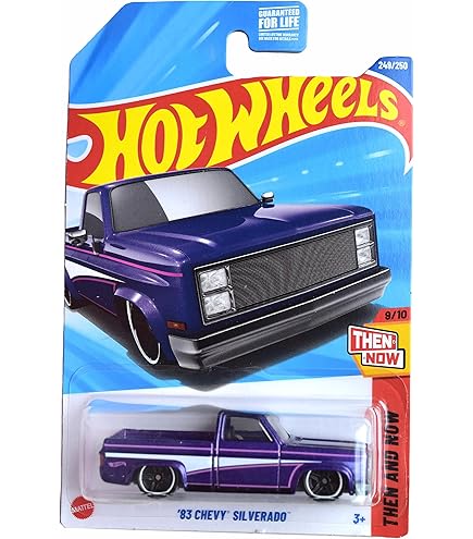 Amazon | Hot Wheels 80s, RED '83 CHEVY SILVERADO 3/10 50TH