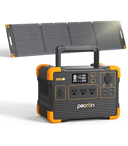 Amazon.co.jp: ALLPOWERS R600 ポータブル電源 と AP100 ソーラー