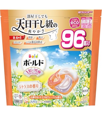 Amazon | P&G ボールド ジェルボール4D シトラス 詰替 超メガジャンボ