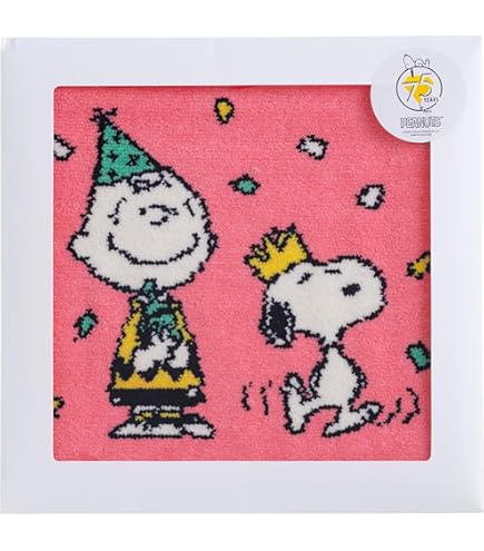 Amazon.co.jp: スヌーピー シェニール織 タオルハンカチ 0001