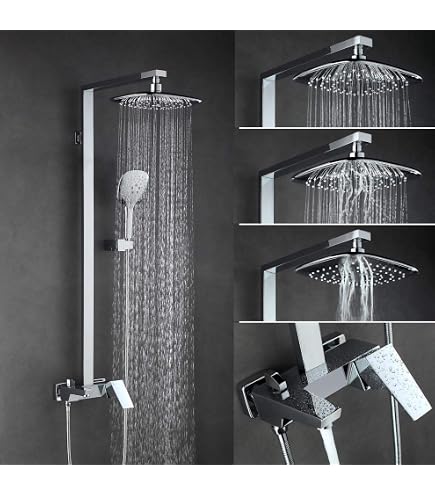 Amazon | Hefo 浴室用水栓 シャワー水栓 埋込式シャワー水栓 ハンド