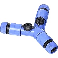 セフティー3 蛇口 ホース分岐コネクター 2方向 12~15㎜内径対応 中間コック付 SSK-6