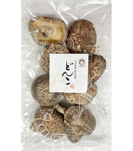 Amazon.co.jp: 特選 大分産 原木栽培 肉厚 上どんこ 干し椎茸（乾