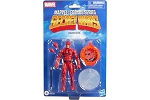 ハズブロ（Hasbro）MARVEL マーベルレジェンド・シリーズ デアデビル、レトロ マーベル コミックス シークレット・ウォーズ コレクタブル 6インチ アクションフィギュア シールド付属 G2417 正規品