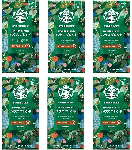 Amazon | スターバックス コーヒー ハウス ブレンド 250g×6袋セット