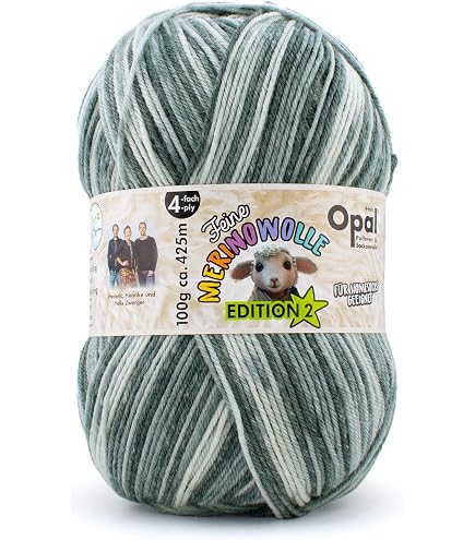 Amazon | 毛糸 Opal オパール ファインメリノウール2 4ply 11631.夢色