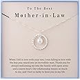 Burning Love Mother in Law Necklace Mom Gifts Mother Daughter Necklace Sterling Silver Circle Necklaces for Mother in Law Gif