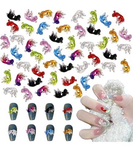 Amazon | 狐 ネイルパーツ 50個セット 3D 立体 大きめ キツネ ネイル