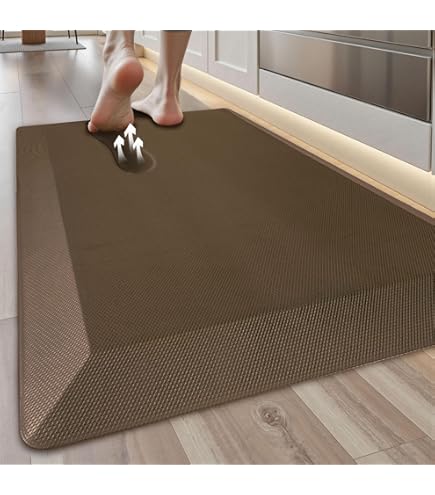 Buy ComfiLife Anti Fatigue Floor Mat U2013 3/4 Inch Thick Perfect Kitchen Mat, Standing Desk Mat U2013 Comfort At Home, Office, Garage U2013 Durable U2013 Stain Resistant U2013 Non-Slip Bottom U2013 Beige