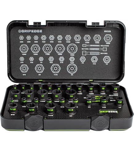 GripEdge XAS9S 9-Piece 1/4