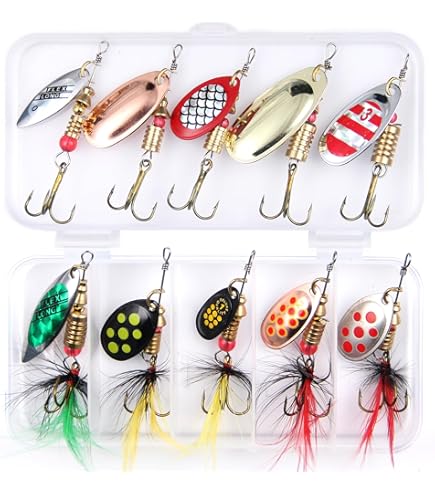Abu Garcia Spinner Lures Abu Garcia Reflex Spinner 3 Pack - Assorted  Freshwater Fishing Lures For Trout, Perch, Pike, Bass (4.5cm & 5.7cm) Abu  Garcia Lures