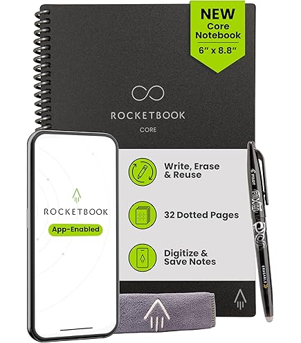 Amazon.co.jp: Rocketbook New Core 再利用可能スパイラルノート
