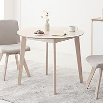 Amazon｜VENTOTA テーブル 丸テーブル ダイニングテーブル 単品 幅90cm