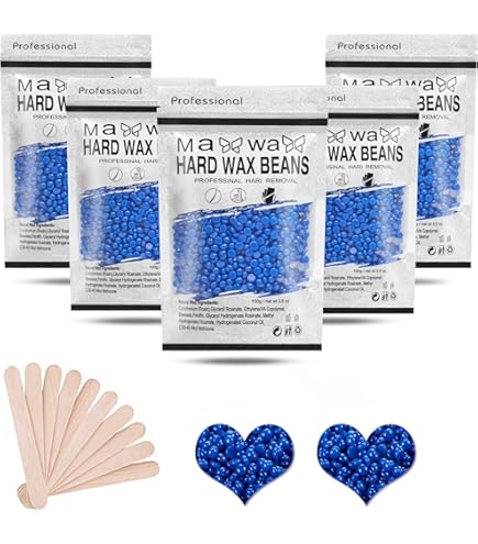 KoluaWax Hard Wax Beads For Hair Removal Coarse Hair Formula Face, Brazilian, Underarms, Back Chest, Bikini Waxing Coconut Colada, 1lb Refill For Wax