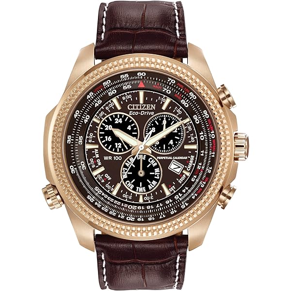 シチズン エコドライブ at4006-06x Perpetual Chrono PCAT Brown Dial Leather Strap AT4006-06X | CITIZEN