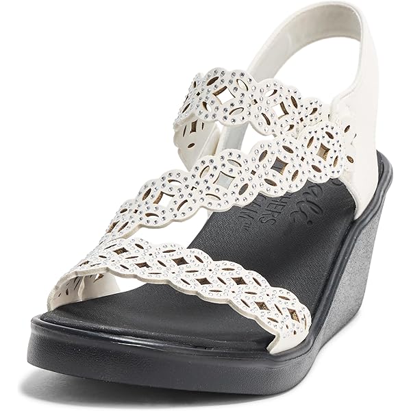 Skechers レディース Rumblers-Queen B ウェッジサンダル Women's SKECHERS Rumblers - Queen B | Zappos.com