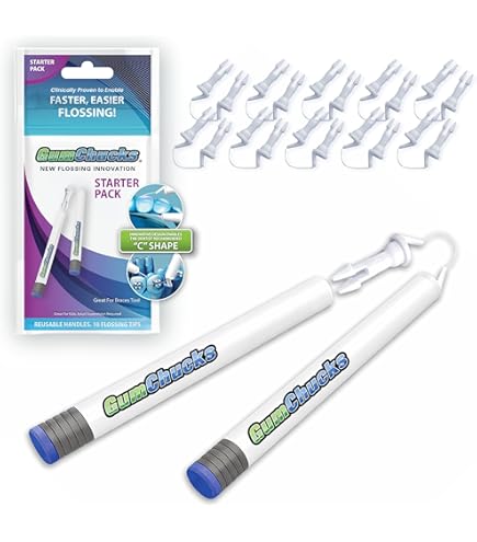 Gfloss Hands-Free Dental Floss - 40 Count - Easy to Use & Discreet