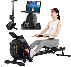 【プライム上場企業】 アルインコ(ALINCO) ローイングマシン 家庭用 ボート漕ぎマシン 電動負荷調節 32段階負荷 LEDメーター スマホアプリ対応 縦置き収納 キャスター付き 健康器具 全身運動 ダイエット器具 FA3300A